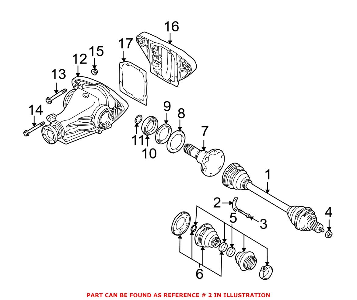 BMW Axle Bolt Plate - Rear 33211209543